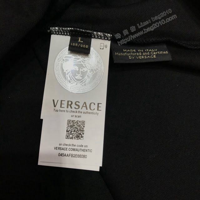 Versace男短袖 範思哲2020新款男裝 新款翻領T恤 POLO衫  tzy2489